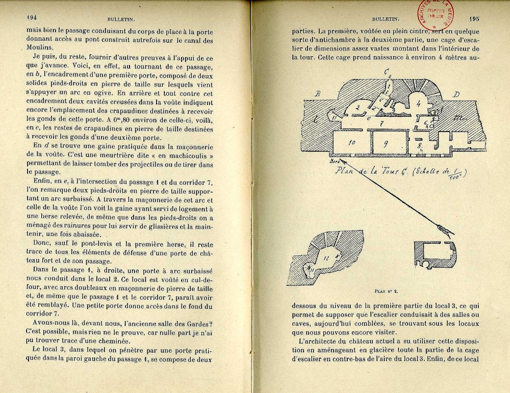 Texte sur l'histoire du château bas de Commercy, famille de Saarebrück, damoiseau de Commercy